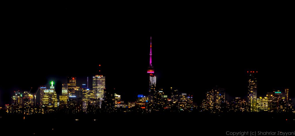 Toronto Skyline || f8 || 20 s || ISO100 || 200 mm || NIKON D7200 || 2019 || Shahriar ZAYYANI